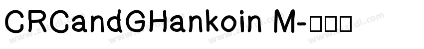 CRCandGHankoin M字体转换